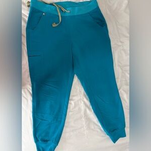 Figs Teal Jogger Pants
